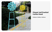 Rotating Design Ferris Wheel Planter Floor-Standing Ferris Wheel Succulent Planter Rotatable Garden Decor Space Saving for Gardeners, Home Decorators, Homeowners, Balcony, Patio, Yard