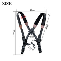 Saxophone Double Shoulder Strap with Safety Buckle Adult Thickened Widened Fleece Black Shoulder Strap Comfortable Non-Slip