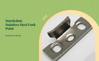 Stainless Steel Sash Lock, Three-Hole, Security Hardware
