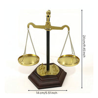 Balance Scale Ornament Metallic-Looking Table Decoration Lightweight for Office