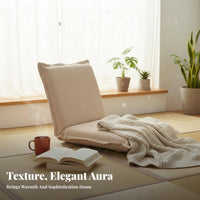 Reclining Floor Seat Provides Back Support Adjustable Floor Lounger for Students