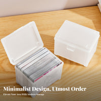 Multicompartment Photocard Holder particle-resistantproof with Lid Tiered Compartment Organizer