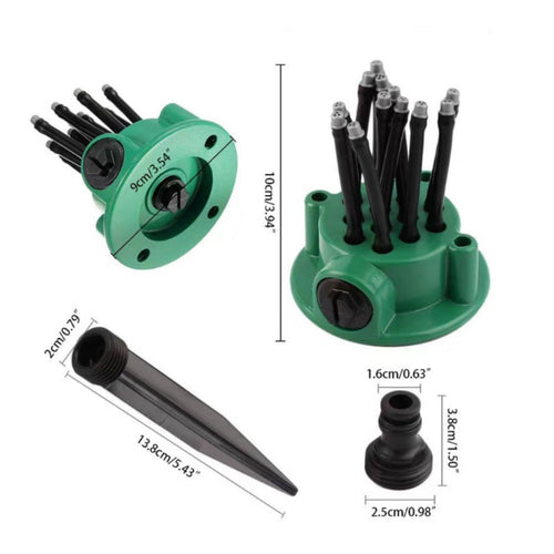 360 Degree Garden Sprinkler Wide Coverage Gardening Tool for Homeowners