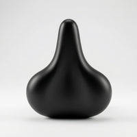 Shock-Absorbing Saddle PVC Leather Wide Bike Seat Steel Support Ergonomic Bike Seat