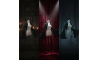Gothic Shrug with Flared Cuffs Long Sleeves Ruffled Short Jacket Shrug Breathable Apparel for Cosplayers, Themed Parties