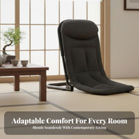 Adjustable Floor Lounger Foldable Design Adjustable Padded Lounger Multi-Position Spine Support Spine Supportrest