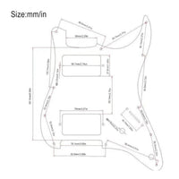 Strat-Style Design Loaded Pickguard 3-Way Switch Electric Guitar Wiring Harness