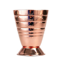 Cocktail Measuring Cup Polished Finish Pedestal Measuring Jigger Flared Shape Jigger