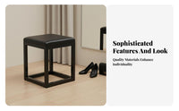 paddeded Cube Stool Nordic aesthetic Indoor Seating Comfortable padded for Bedroom