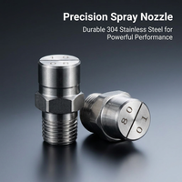 Flat Nozzle, Stainless Steel Spray Nozzles, High Pressure Cleaning Nozzle, Dust Removal Spray Tip, I - Image 2