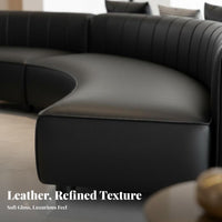Curved Sectional Sofa Set Luxury Design 3-Piece Curved Reception Set configurable configuration business-grade Furniture for Homeowners, Families, Lobby, Office