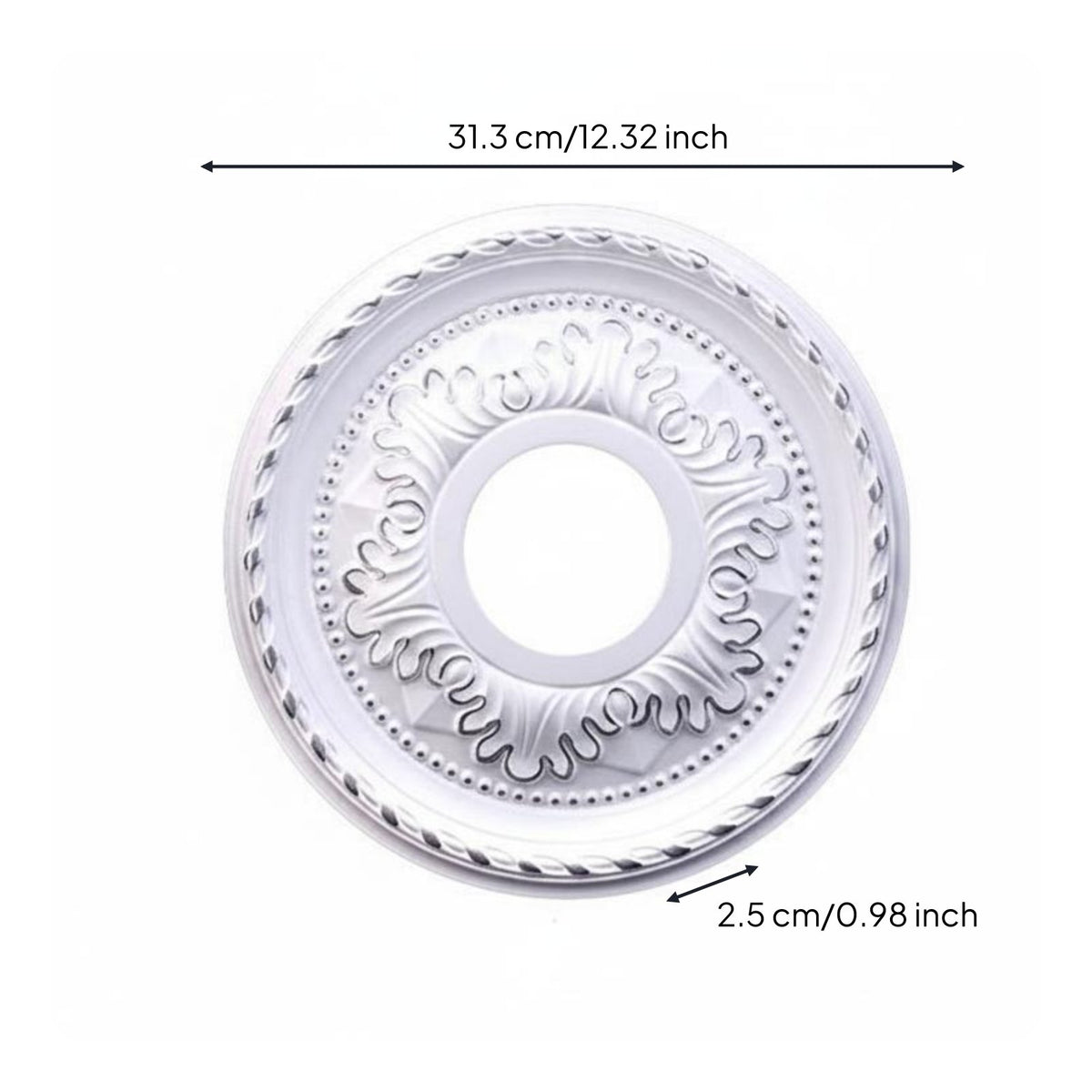 Ceiling Light Medallion Lightweight Decorative Ceiling Plate Easy to Install