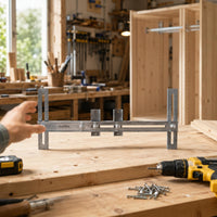 Wardrobe Rod Base Jig Slotted Adjustment Drilling Metal
