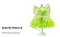Butterfly Wing Pet Dress Embroidered Details Princess Tulle Pet Dress Breathable Material Fairy Princess Dog Costume for Weddings, Parties