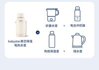 BabyStar便携式烧水壶烧水杯恒温壶保温杯旅行便捷电热水杯热水壶