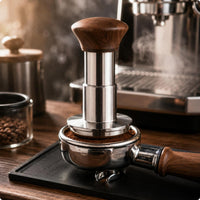 Coffee Tamper Flat Base Espresso Tamper Polished Metal