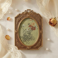 European-Style Tabletop Frame Bow Ornament Home Decor Embossed Design