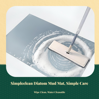 Fast-drying diatomaceous bath mat