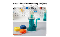 Hand Crank Spool Knitter Simple Hand Crank Knitting Machine Beginner-Friendly Manual Rope Braiding Machine for DIY Enthusiasts, Beginners