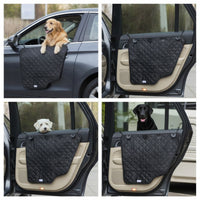 2 Pieces Car Pet Door Pad with Pocket Easy to Install Car Door Protection Pad Washable for Dog Owners