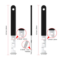 2 Pieces Paver Removal Tool Slim-Profile Brick Remover Serrated for Patio Repair