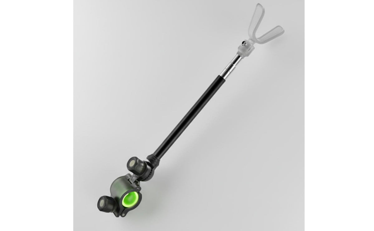 Aluminum Fishing Pole Stand Hands-Unrestricted Adjustable Fishing Pole Rest Clamp-on Rod Bracket Easy Assembly Clamp-on Rod