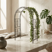 Iron Garden Arch Rust Resistant Outdoor Structure Powder Coated for Park