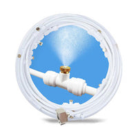 Cooling Mist Spray Set with Spray Nozzles for Trampoline Automatic Watering Micro Sprinkler Irrigation System (US)
