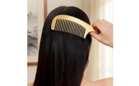 Ergonomic Brass Comb Sturdy Massage Comb Lightweight Pocket-Sized for Hair Grooming