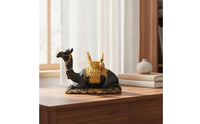 Camel Figurine Ornate Camel Statue Golden Decor for Shelf, Display Cabinet, Desk