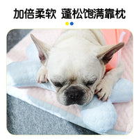 夏天凉感狗垫子睡觉用猫狗睡垫宠物地垫中小型犬可拆洗狗窝跨境