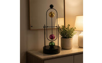 Moving Desk Ornament Arched Design USB Desk Ornament Glossy Spheres