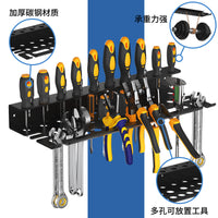 Wall-Mounted Multi-Tier Carbon Steel Storage Rack for Tools