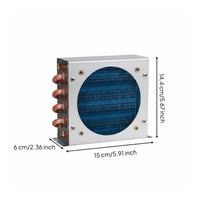 Sturdy Construction Air Cooled Condenser Anti-Corrosion Refrigerator Condenser Single-Unit Heat Exchanger
