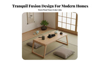 Japanese Infusion Table Minimalist-Inspired-Inspired by Design Floor Desk Space-Saving Multi-Functional for Students