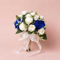 Bridesmaid Floral Arrangement Lightweight Event Decor Silk Flowers for Photo