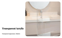 Multitiered Acrylic Stand Transparent Cosmetic Organizer Space-Saving for Women