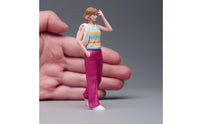 Female Figure Dopamine Girl Style Painted Diorama Figure High Detailed Resin Woman Figurine for Display Cases