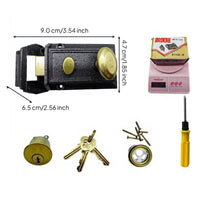 Double cylinder brass lock