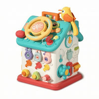 Interactive Busy House Multifunctional Busy Board House Tabletop Basic Life Skills for Toddlers