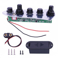 5-Knob Active Bass Preamp Easy Installation Musical Instrument Part Long-Lasting