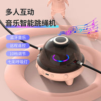 Bluetooth Music Jump Rope with Colorful Breathing Light, Auto Counting, Remote Control