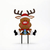 Christmas Yard Stake Festive Christmas Lawn Stake Waterproof for Garden