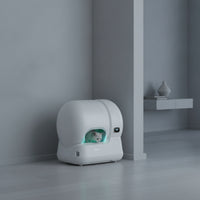 Anti-Scattering Automatic Cat Litter Box Smart Enclosed Cat Litter Box Splash-Proof Pet Supply Privacy for Cats, Home, Living Room