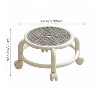 Kids Rolling Stool Rotating Seat Children's Swivel Stool Space Saving Room Furniture for Young Children, Dorm
