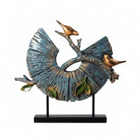 Abstract Bird Sculpture Modern Bird Sculpture Textured for Console Table