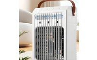 7 Color Night Light Desktop Water Fan 3 Wind Speeds Portable Air Cooler Mini Air Conditioner for Office, Bedroom