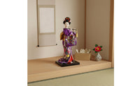 Japanese Geisha Doll Vibrant Colors Traditional Japanese Lady Figure Handmade