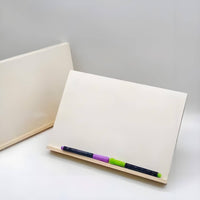 Wooden Desktop Easel Foldable Tabletop Easel Adjustable Sketch Board with Support Smooth for Classroom