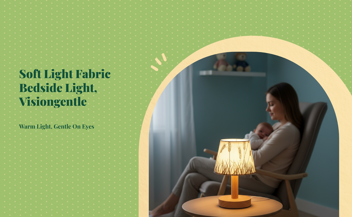 Dimmable night light, press control.